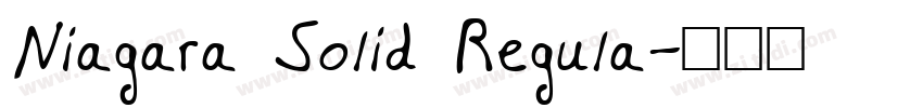 Niagara Solid Regula字体转换